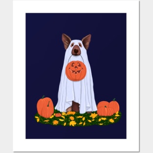 I am just here for the treats - funny Halloween illustration Posters and Art